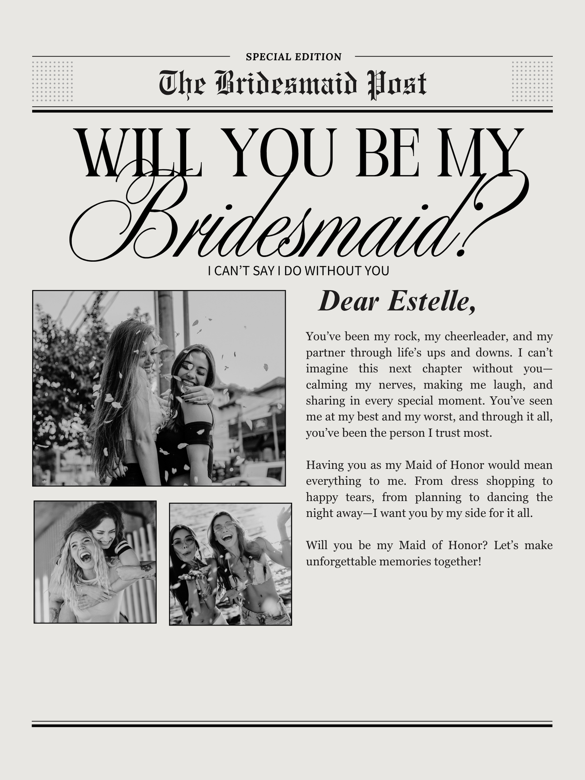 A Letter From Your Heart- Custom Letter Service