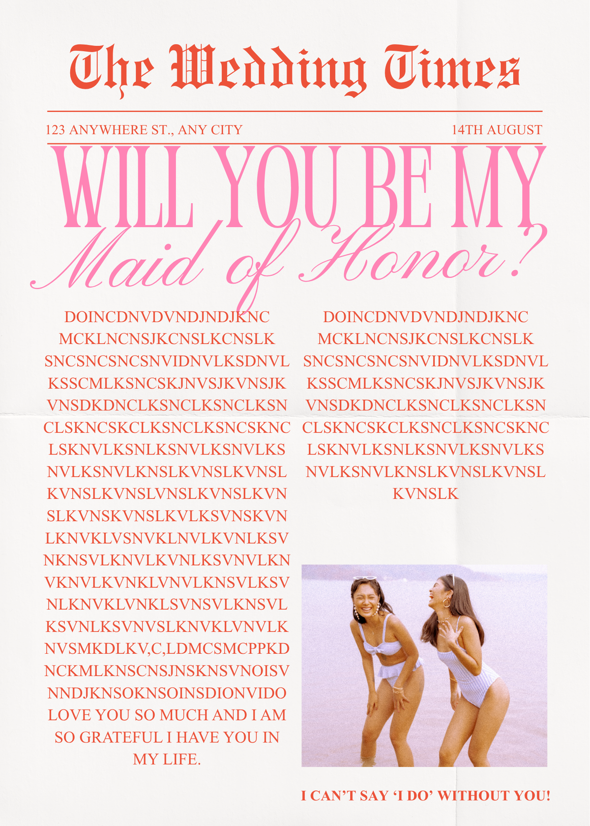 A Letter From Your Heart- Custom Letter Service