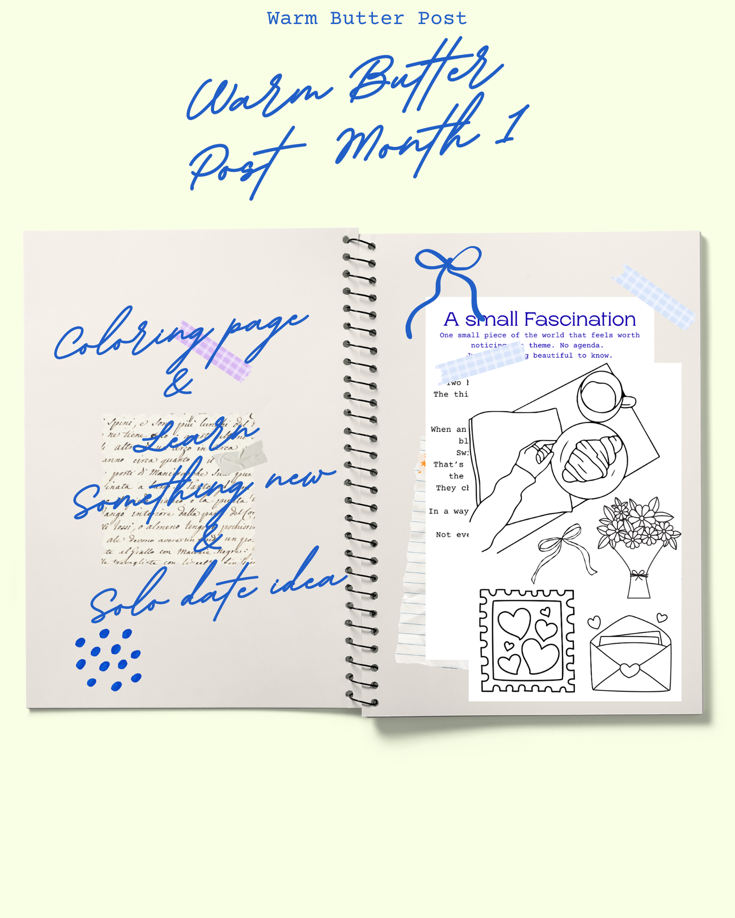 snail mail club launch, mail club subscription, monthly letters, junk journals, stickers, postcards