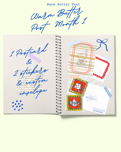 snail mail club launch, mail club subscription, monthly letters, junk journals, stickers, postcards