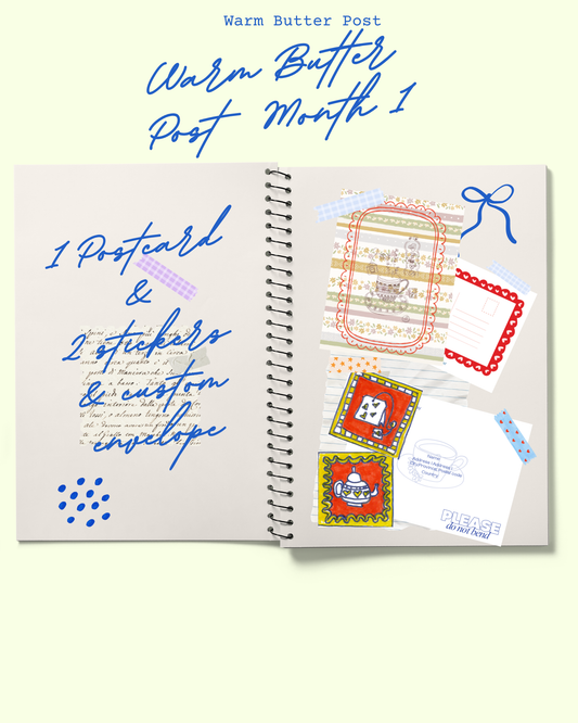 snail mail club launch, mail club subscription, monthly letters, junk journals, stickers, postcards